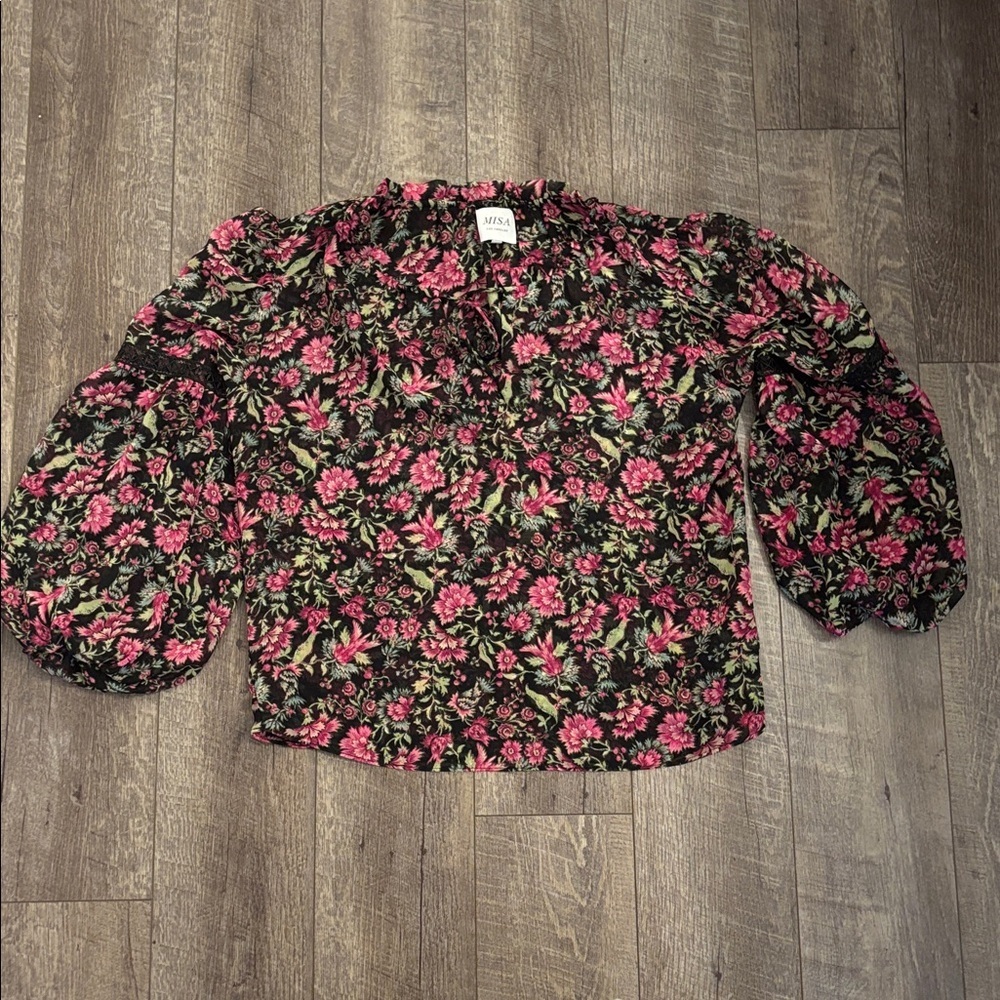 Misa LA Alicia Floral Blouse - Picture 2 of 5